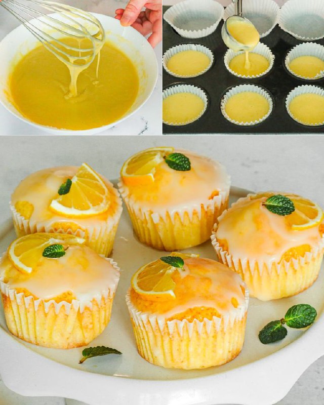 Muffin al limone: la ricetta delle torte glassate soffici e profumate