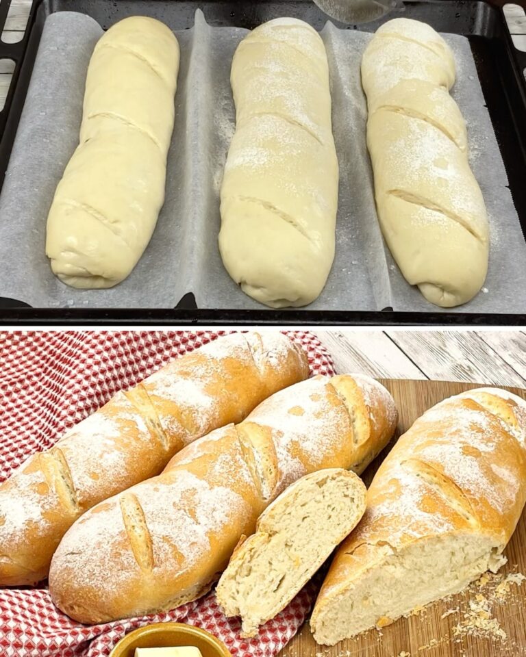 Baguette fatta in casa: croccante e fragrante!