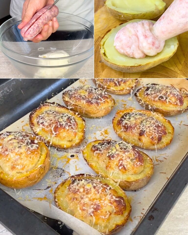 Barchette di patate con salsiccia e stracchino: la ricetta del secondo piatto saporito