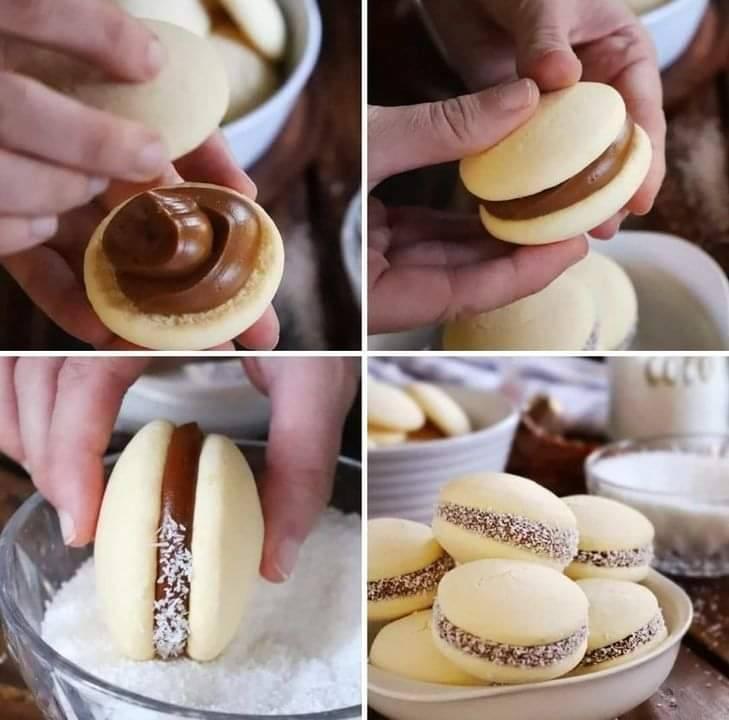 Alfajores di amido di mais ripieni di Dulce de Leche