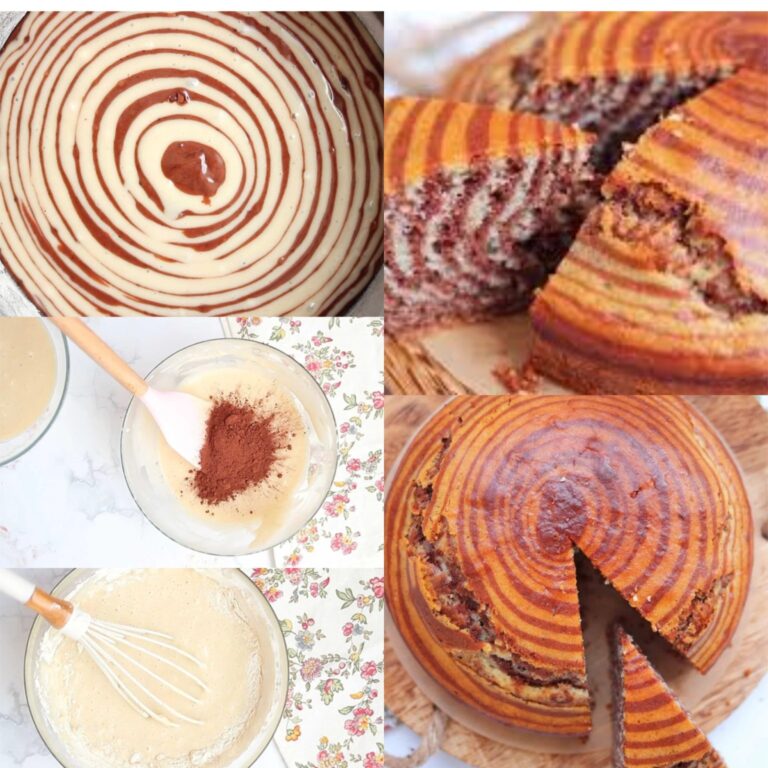 Torta zebrata senza uova