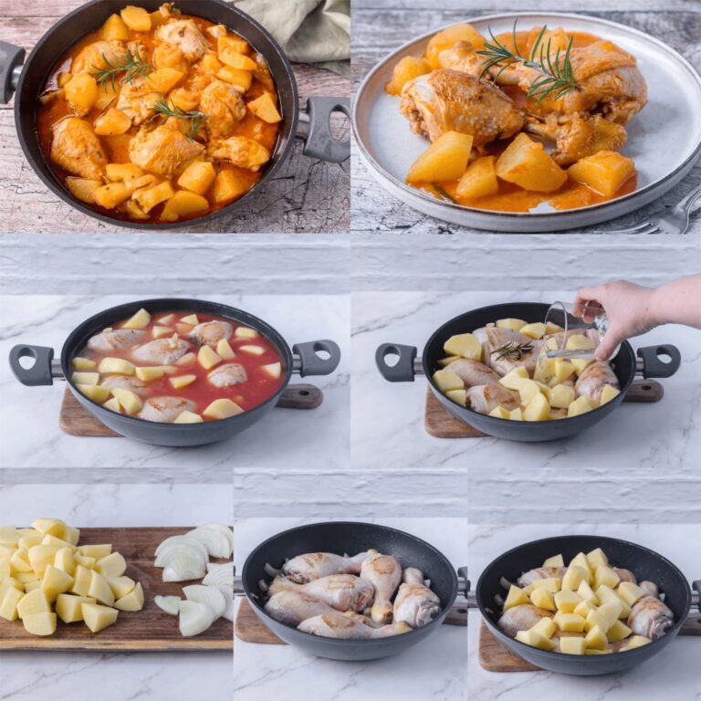 Pollo in umido con patate