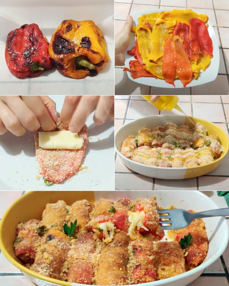 Involtini di peperoni: la ricetta del piatto veloce, semplice e saporito