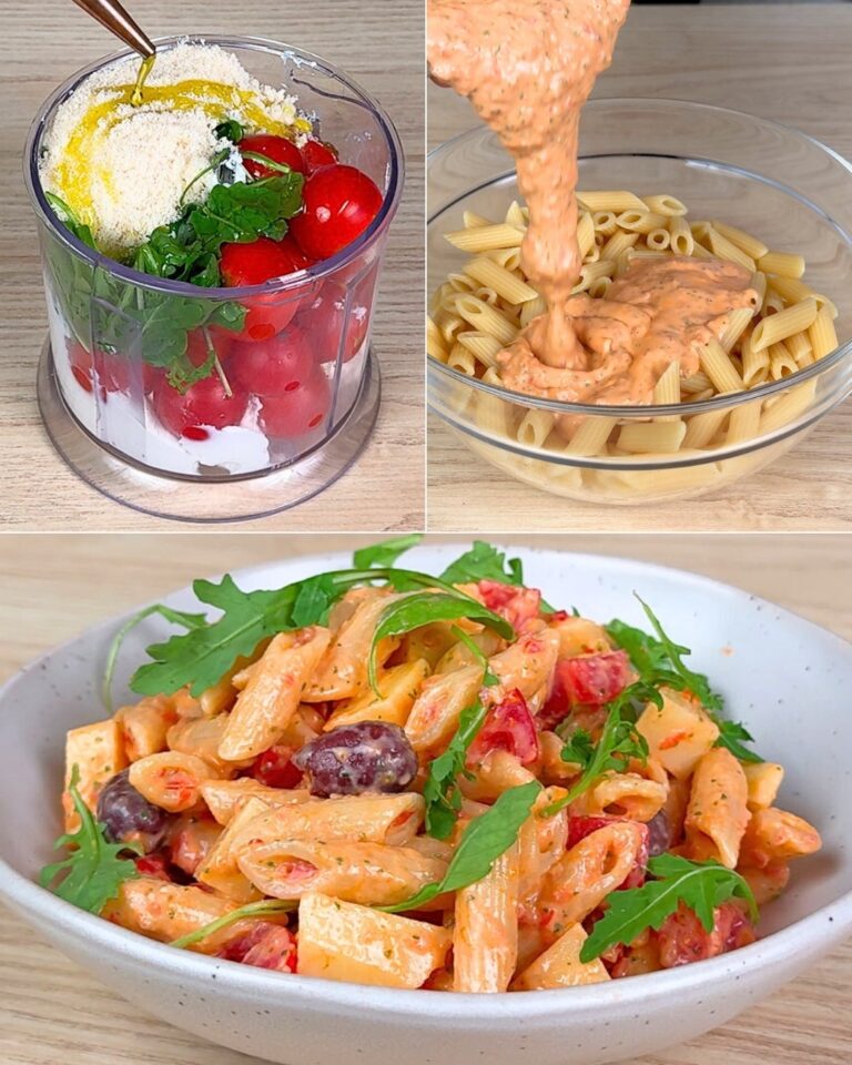 Pasta fredda con ricotta e pomodorini