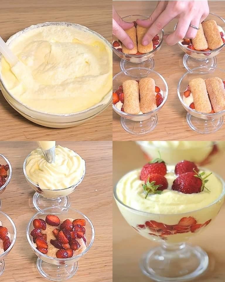 Coppette di tiramisù alle fragole: la ricetta per renderlo cremoso e delizioso