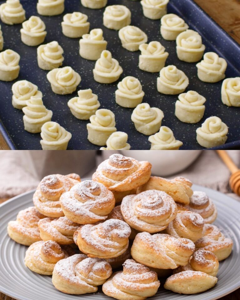 Rosa in pasta spezzata: i biscotti belli e buonissimi!