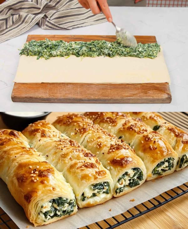 Rotoli di Spinaci e Feta: Un Tripudio di Sapori Mediterranei!