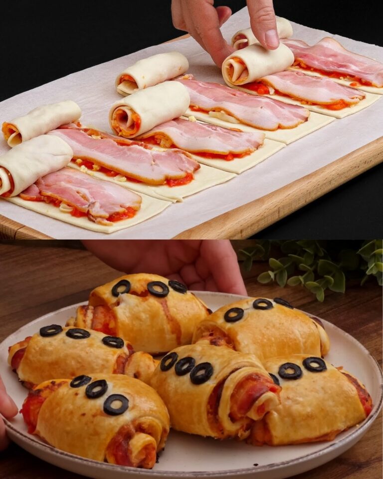 Bocconcini di pasta sfoglia al bacon