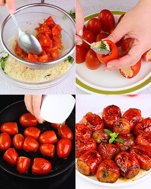 Pomodorini piccadilly ripieni: soffici e golosi per un contorno facilissimo da realizzare!