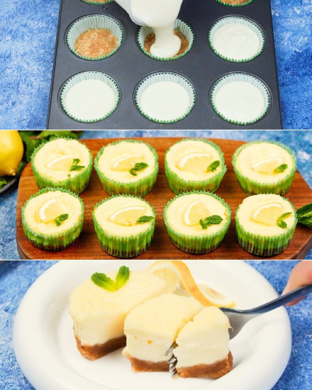Mini cheesecake al limone: delizie monoporzione fresche e irresistibili