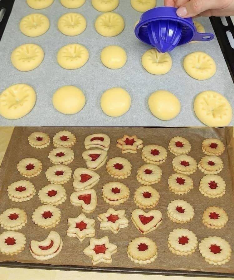 Ricetta dei biscotti di pasta frolla alla marmellata
