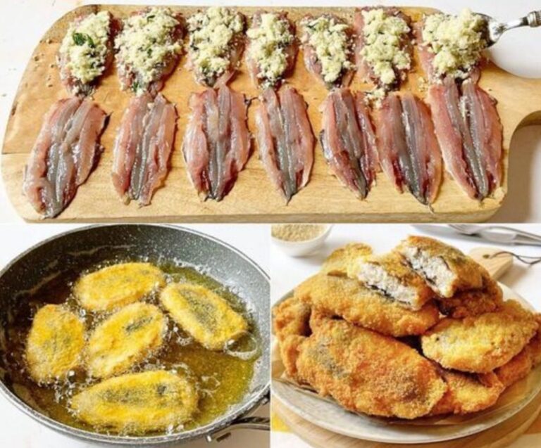 Farcisci le sarde in questo modo, impana e friggi! Super croccanti fuori e morbide dentro