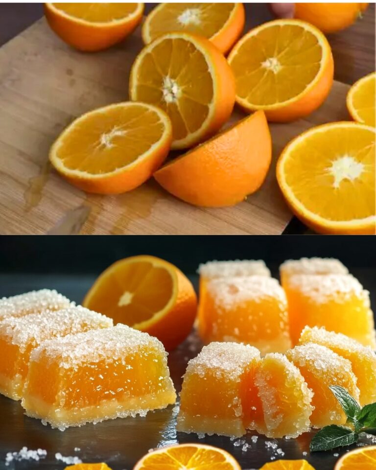 Gelatina all'arancia con miele