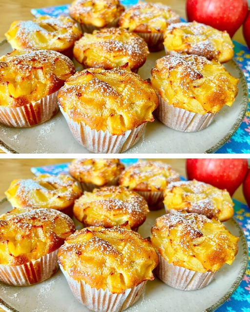 Deliziosi muffin alle mele, facilissimi da preparare
