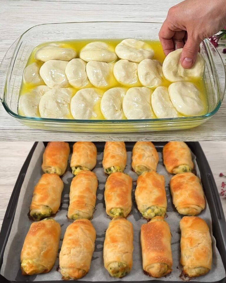 Questa ricetta ha 100 anni, insegnava la nonna. Ho messo l’impasto nell’olio. Veloce e gustoso!