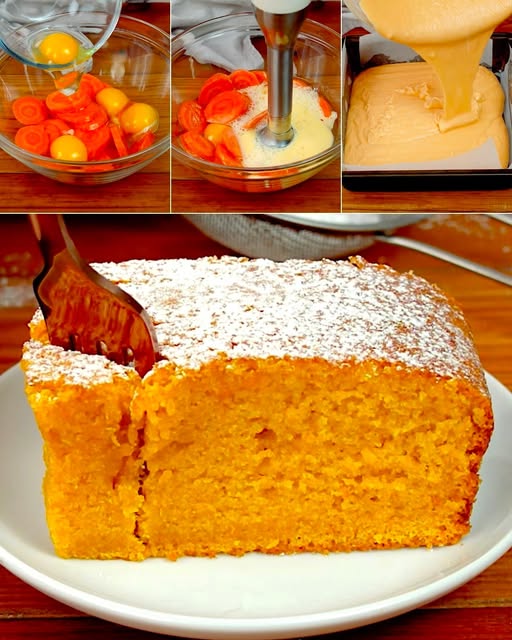 Versa le uova direttamente sulle carote e frulla! Avrai la torta più morbida mai assaggiata, la ricetta: