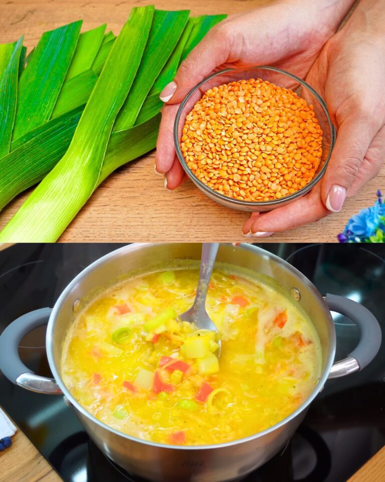 Zuppa sostanziosa di lenticchie e verdure con pane croccante