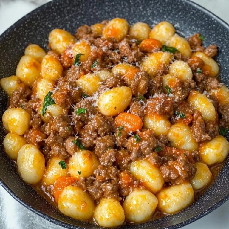 Gnocchi cremosi con ragù di carne macinata e formaggio: un comfort food con un tocco di novità