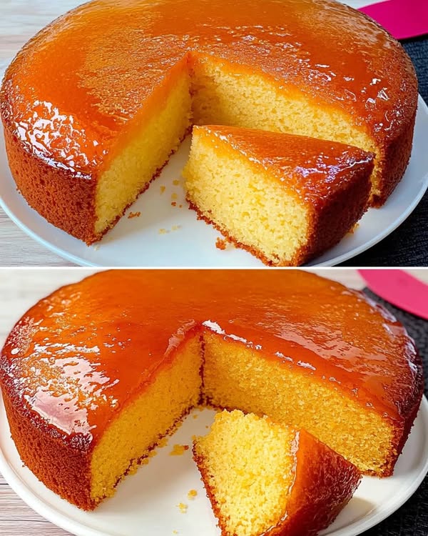 Torta all’arancia senza uova e senza latte