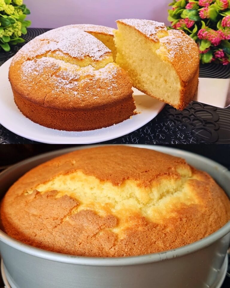 Torta al limone semplice e gustosa – 12 cucchiai di torta italiana