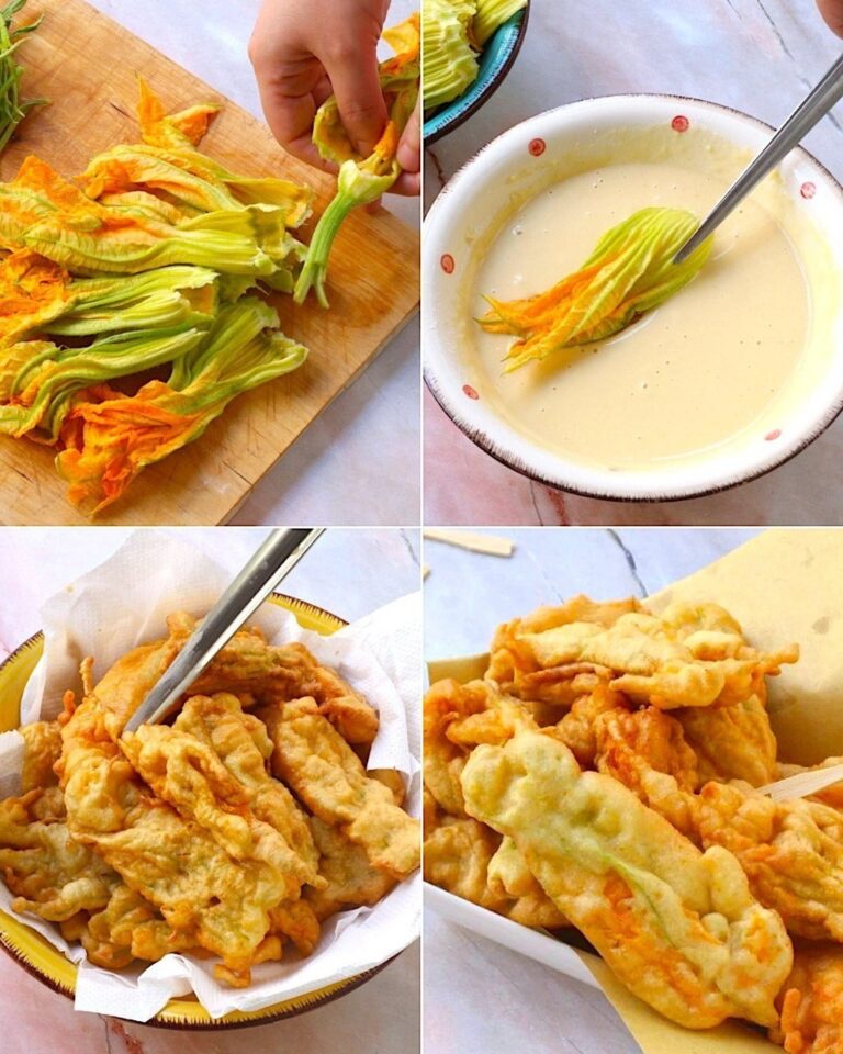 segreto è tutto nella pastella! Fare dei fiori di zucca croccanti e pieni di sapore è facilissimo,
