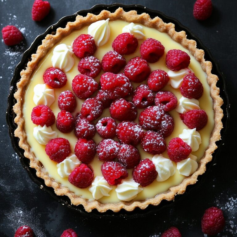 CROSTATA AL CIOCCOLATO BIANCO E LAMPONI  (Deliziosa)