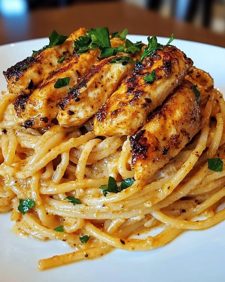 Spaghetti cremosi con pollo alla griglia
