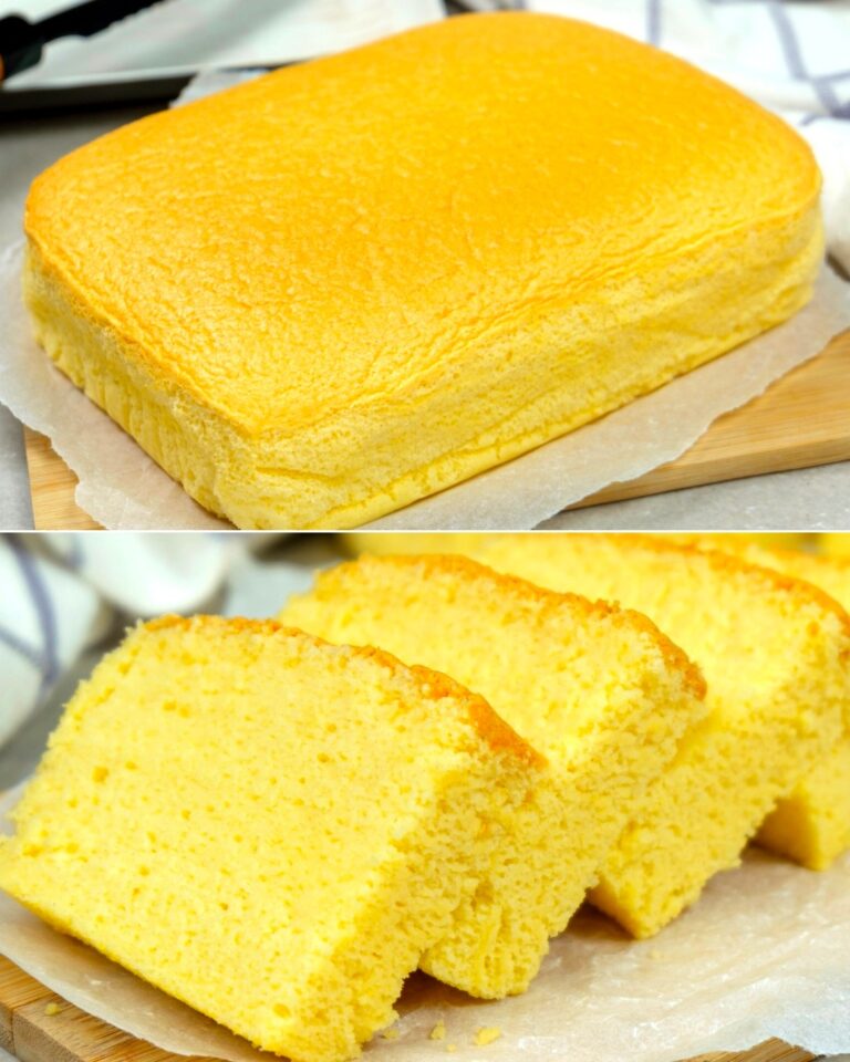 La sponge cake senza burro