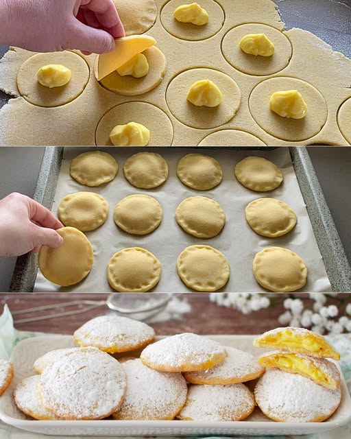 Ripieni di crema pasticciera, sono i famosi biscotti di Erice  Salva la ricetta: