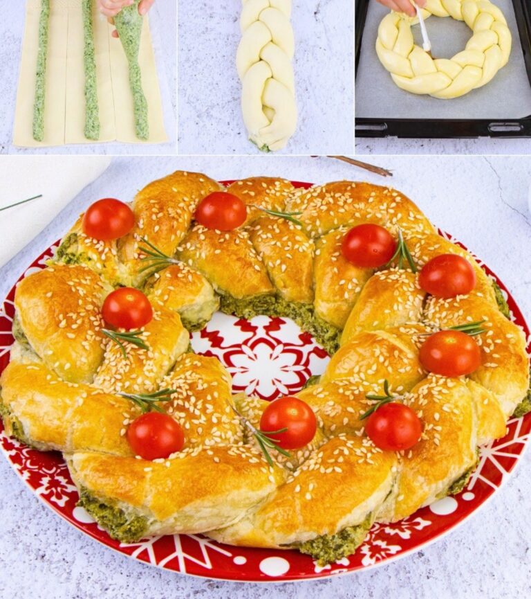 Ghirlanda con Spinaci: Un Antipasto Facile e Dall’Impatto Visivo