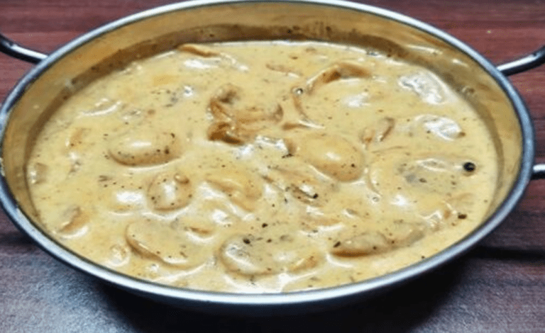 Funghi in salsa cremosa