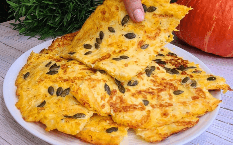 Pancake salati alla zucca con mozzarella