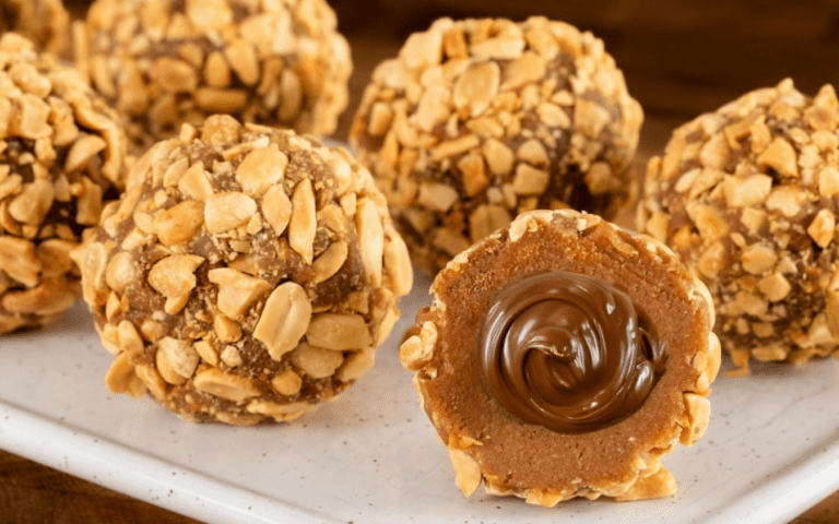 Palline di dessert al mascarpone ripiene di Nutella