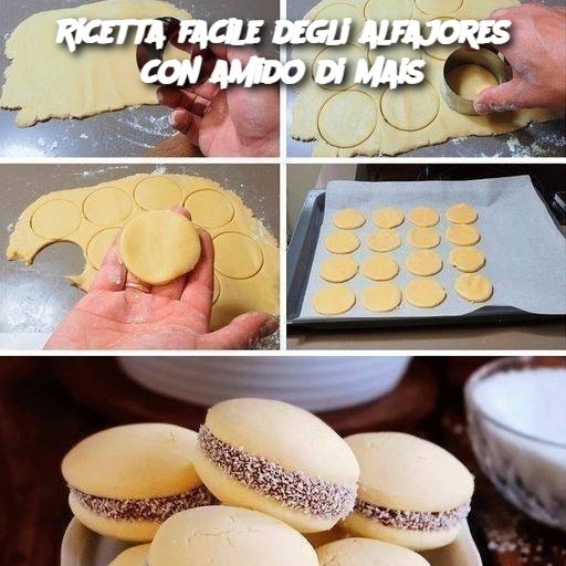 Ricetta facile degli alfajores con amido di mais