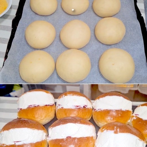 Che buoni i maritozzi panna e fragole!  Con questa ricetta farli in casa sarà semplicissimo: