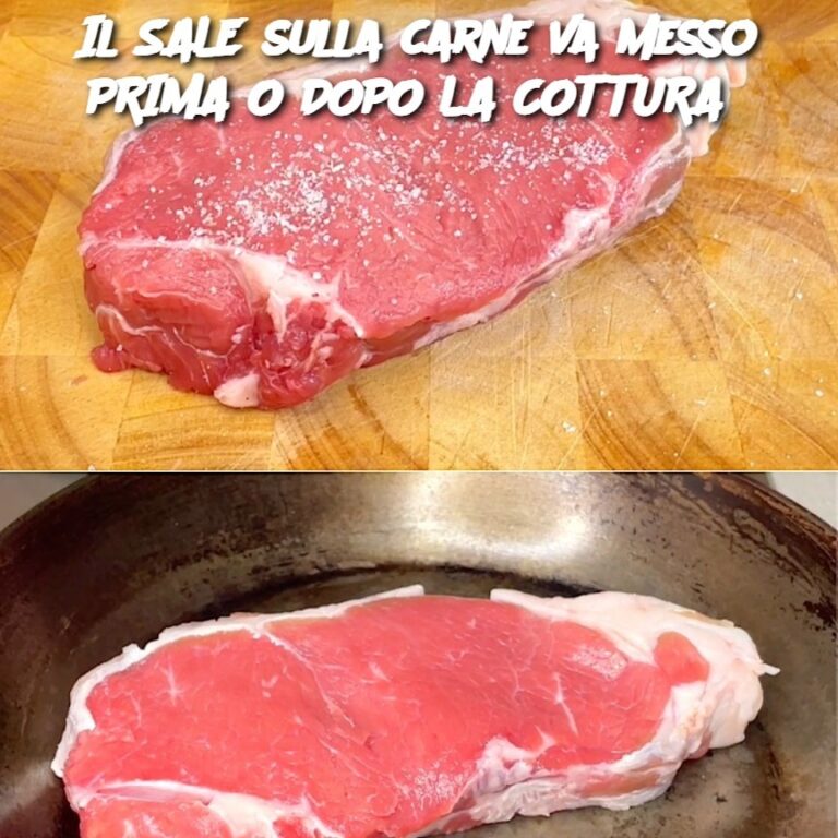 Il SALE sulla carne va messo PRIMA O DOPO LA COTTURA?