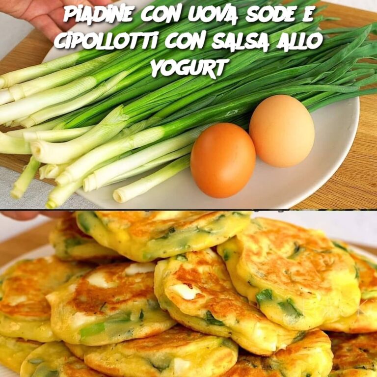 Piadine con uova sode e cipollotti con salsa allo yogurt