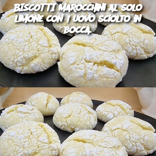 BISCOTTI Marocchini al solo limone con 1 uovo sciolto in bocca.