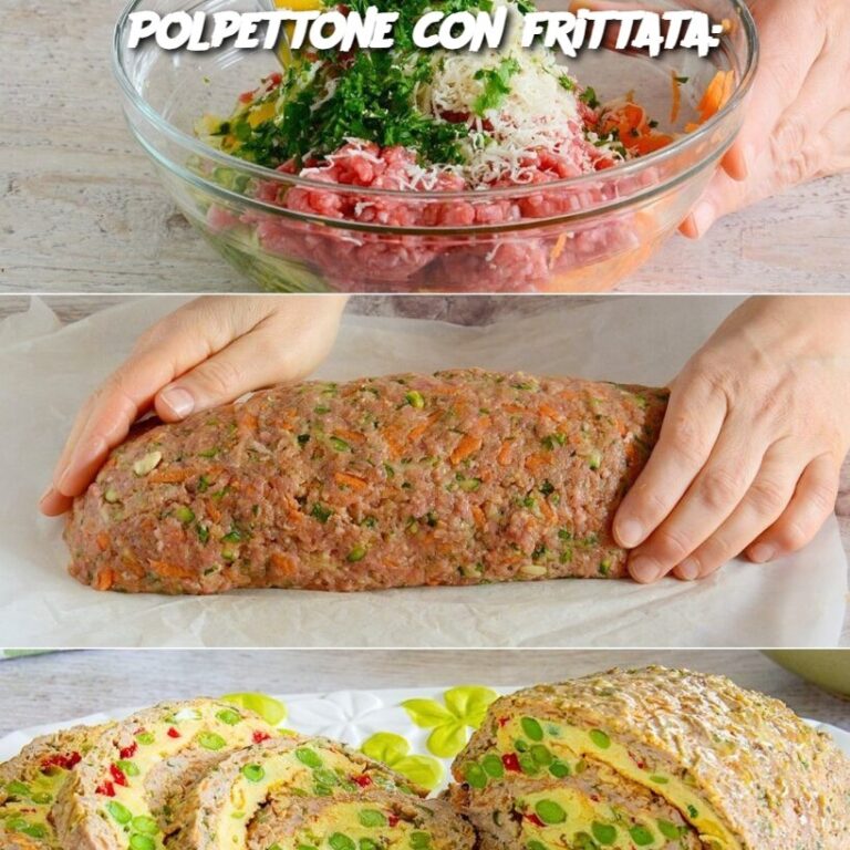 Polpettone con frittata: