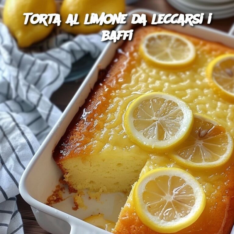 Torta al limone da leccarsi i baffi