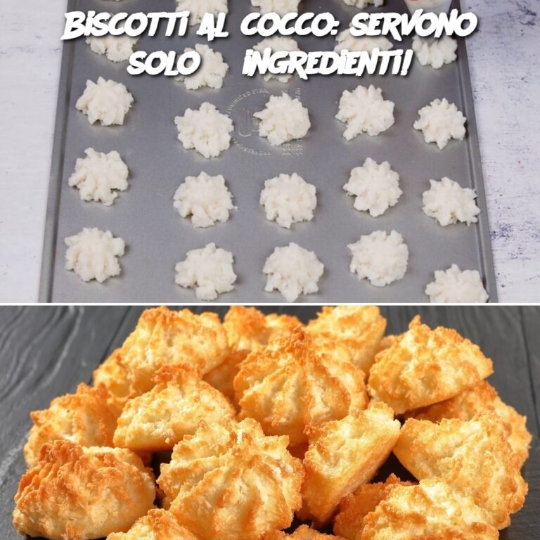 Biscotti al cocco: servono solo 3 ingredienti!