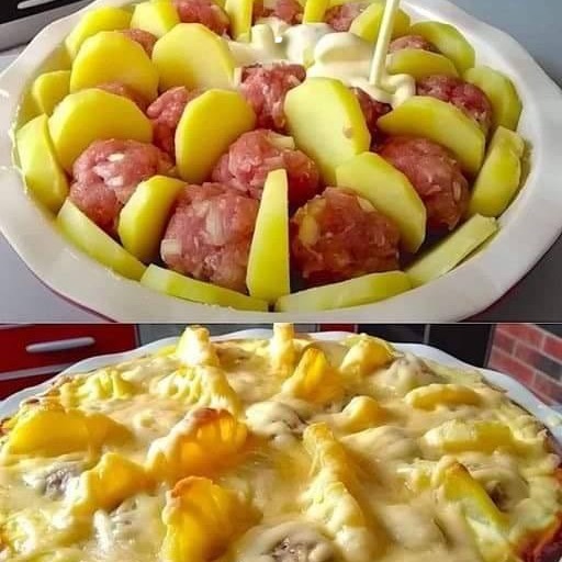 Casseruola di polpette e patate: deliziosa!