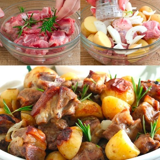 Capretto al Forno con Patate e Marinatura Aromatica