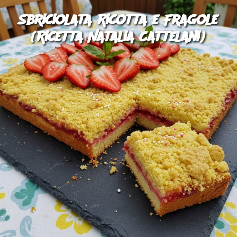 Sbriciolata Ricotta e Fragole (Ricetta Natalia Cattelani)