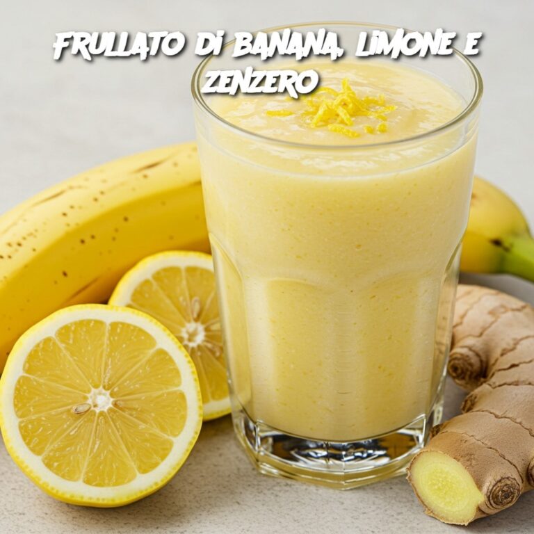 Frullato di banana, limone e zenzero