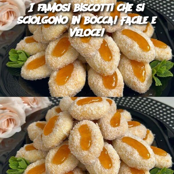 I famosi biscotti che si sciolgono in bocca! Facile e Veloce!