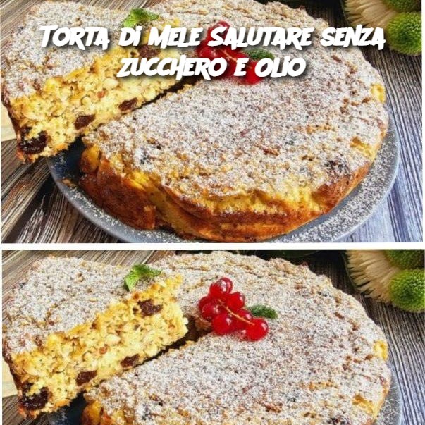 Torta di Mele Salutare senza Zucchero e Olio