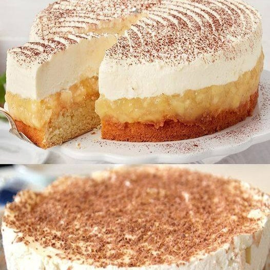 Per la torta di mele mescolo 500 g di ricotta magra con 250 g di mascarpone