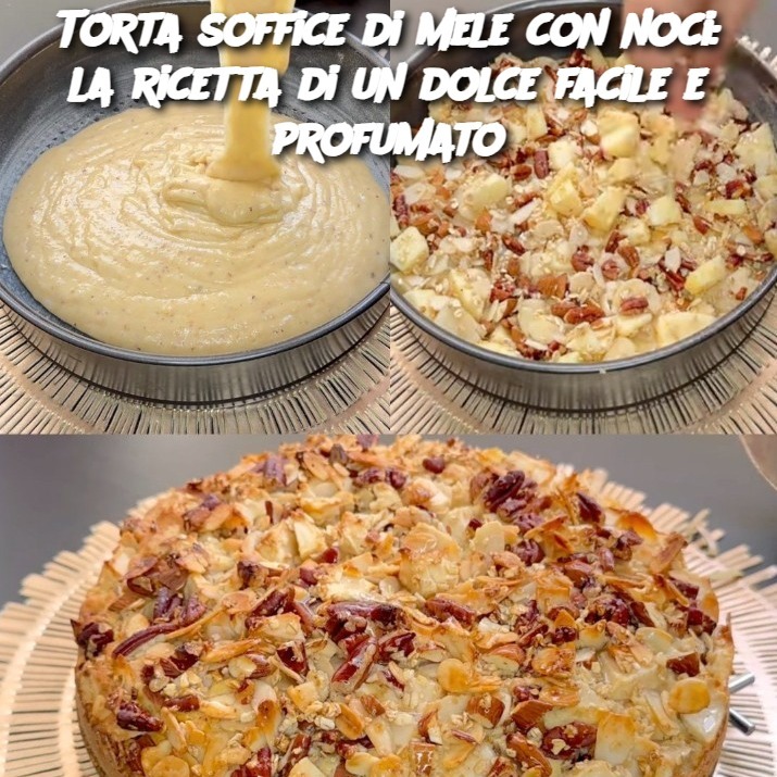 Torta soffice di mele con noci: la ricetta di un dolce facile e profumato