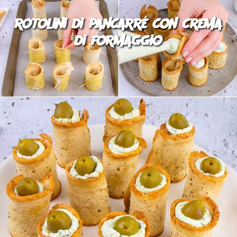 rotolini di pancarré con crema di formaggio